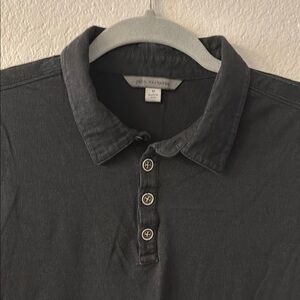 John Varvatos Silk and Cotton 4-button Polo Shirt